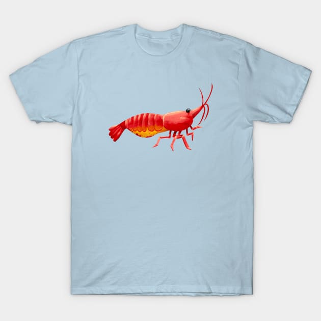 Pregnant Aquarium Cherry Shrimp T-Shirt by narwhalwall